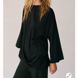 Free People Beach Dallas Tunic Black
